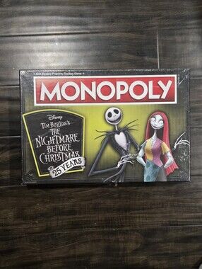 Monopoly Disney Tim Burton's The Nightmare Before Christmas 25 Years